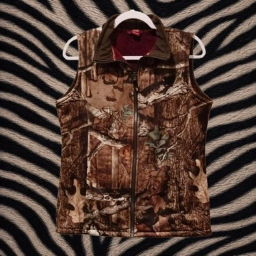 Field & Stream Women’s Fleece-Lined Camo Vest | Size Large